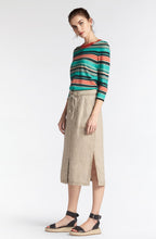 Light Khaki Linen Skirt