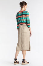 Light Khaki Linen Skirt