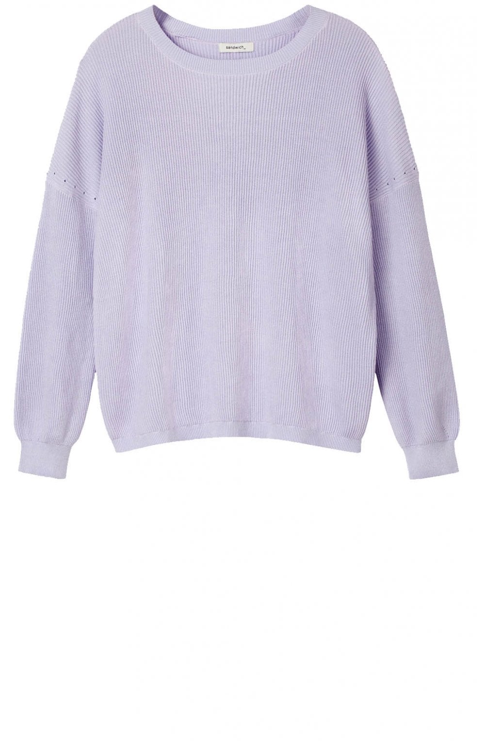 Lilac Ribbed Knit Jumper