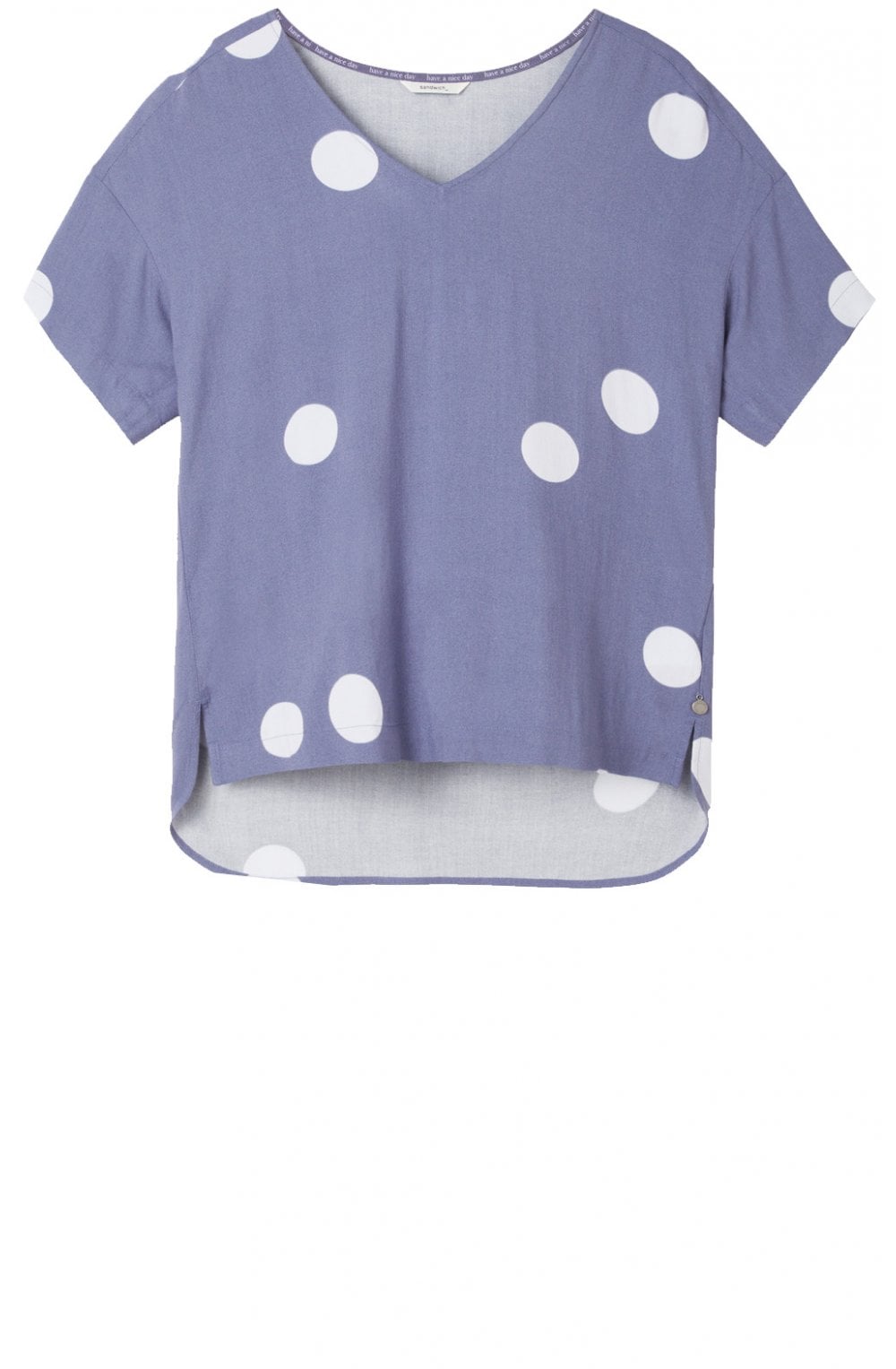 Lilac Spot Print Blouse