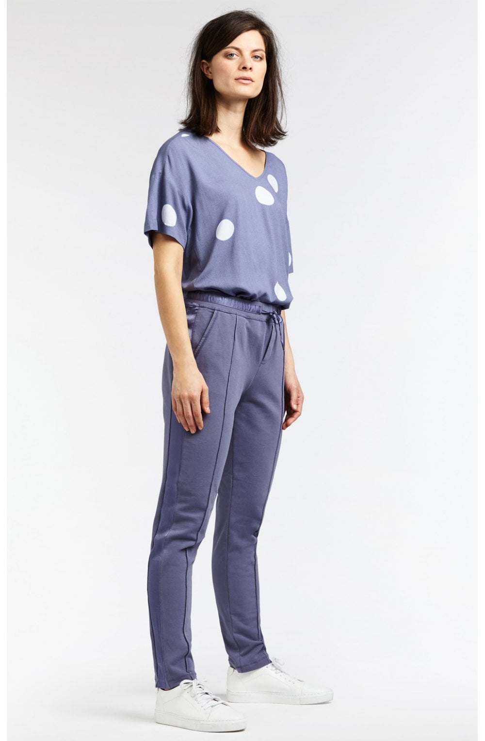Lilac Spot Print Blouse