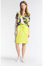 Lime Bold Print Blouse