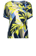 Lime Bold Print Blouse