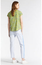 Lime Floral Print Blouse