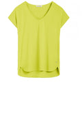 Lime Silky Front Top