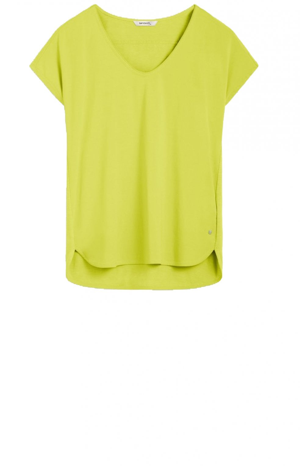Lime Silky Front Top