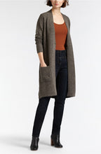 Long Grey Knit Cardigan