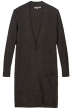 Long Grey Knit Cardigan