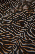 Long Sleeve Black Tiger Print Top