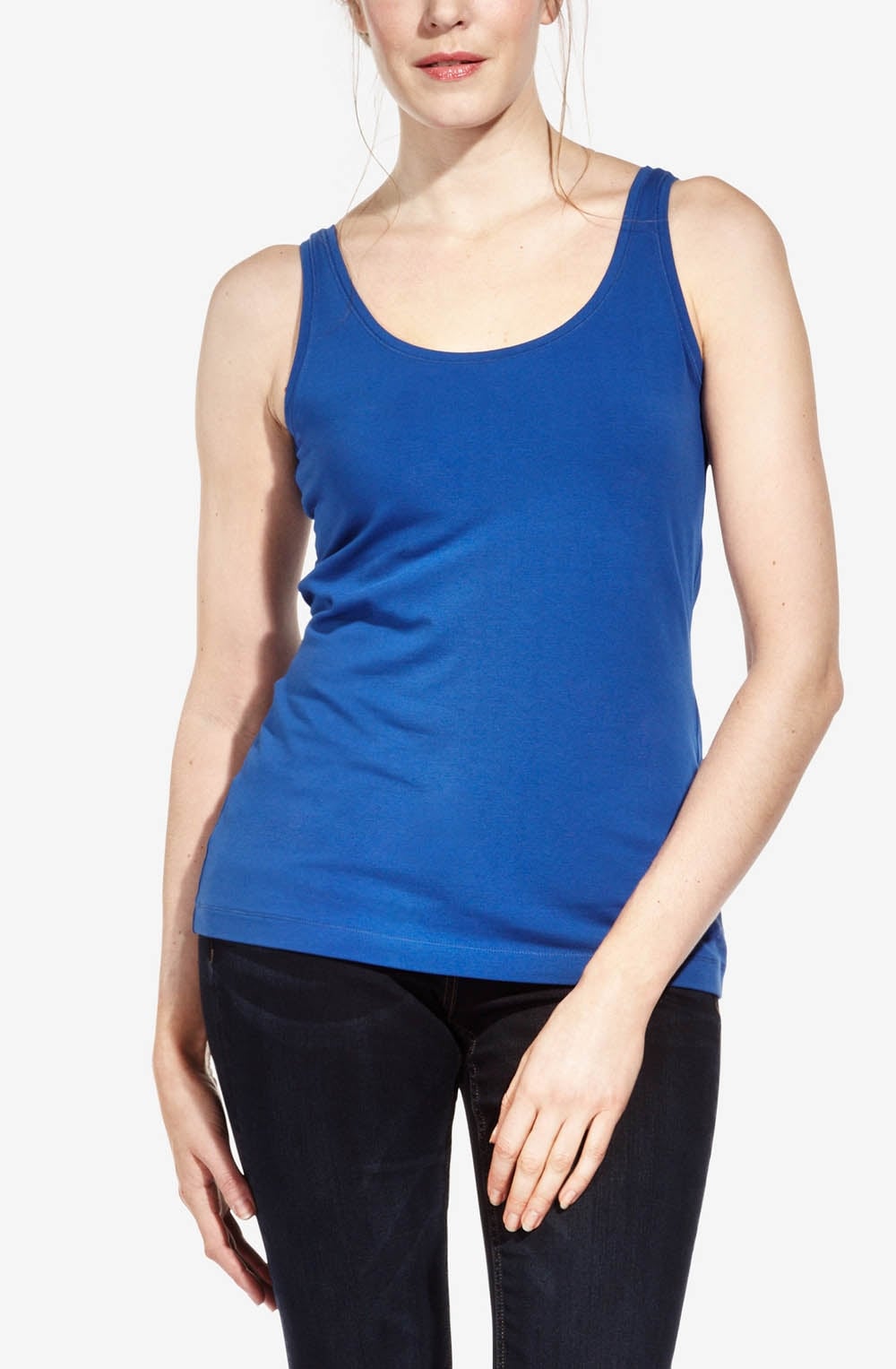 Marine Blue Vest Top