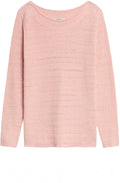 Mauve Chalk Woven Knit Jumper