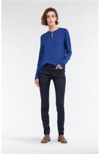Merlin Blue Jersey Top