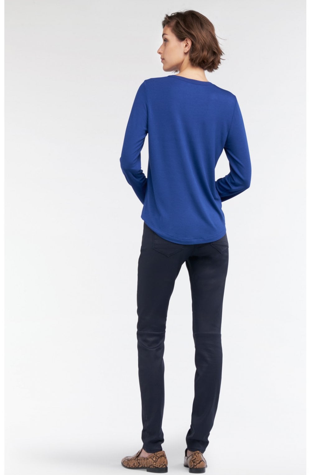 Merlin Blue Jersey Top