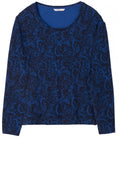 Merlin Blue Patterned Top