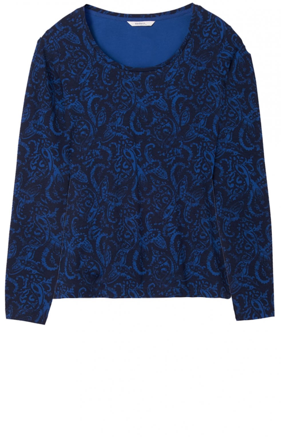 Merlin Blue Patterned Top