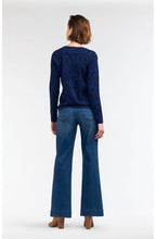 Merlin Blue Patterned Top