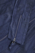 Midnight Blue Suede Effect Jacket