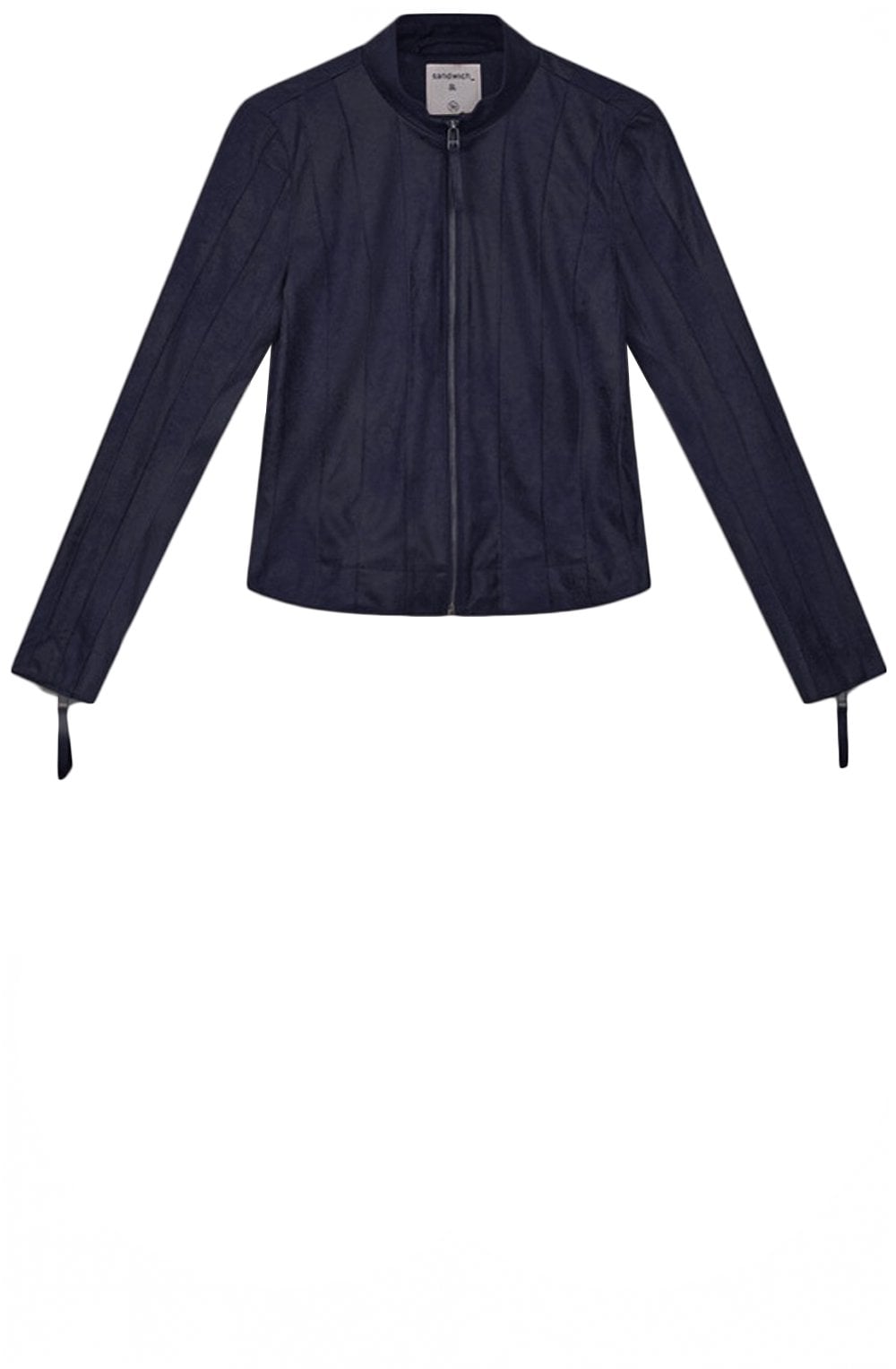 Midnight Blue Suede Effect Jacket