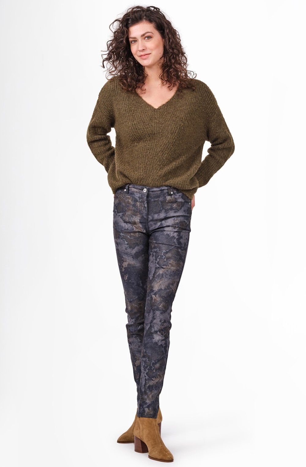 Military Green Knit Jumper