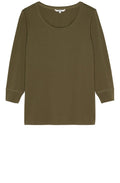 Military Olive Sleeve Top