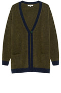 Military Olive Oversized Cardigan