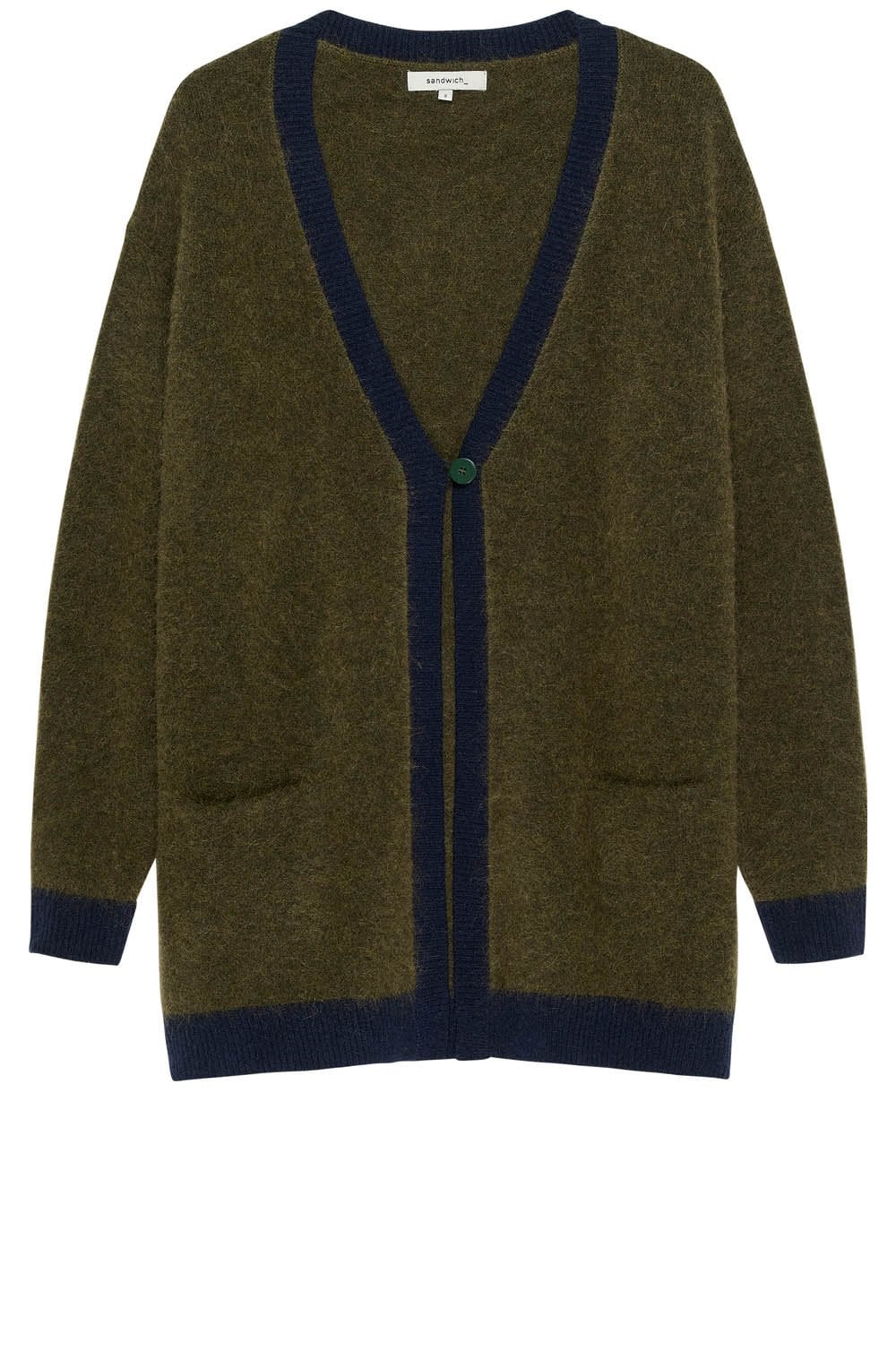Military Olive Oversized Cardigan