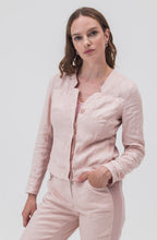 Misty Rose Linen Jacket