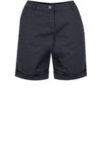 Navy Cotton slim fit Shorts