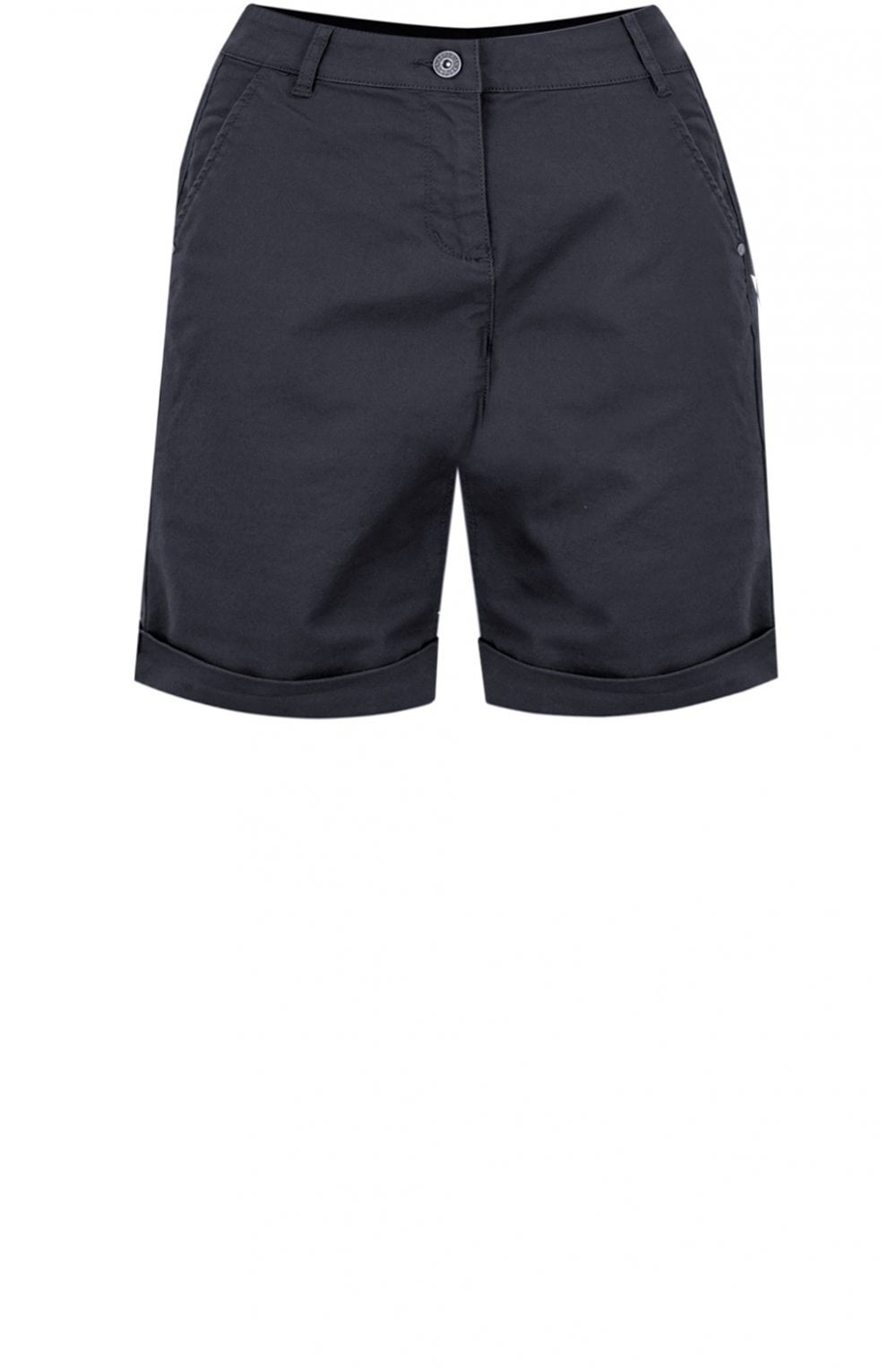 Navy Cotton slim fit Shorts