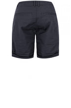 Navy Cotton slim fit Shorts