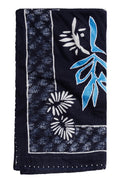 Navy & Cream Print Scarf