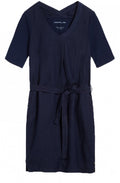Navy Linen Dress