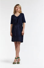 Navy Linen Dress
