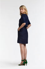 Navy Linen Dress