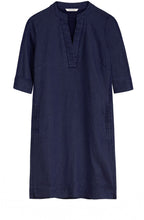 Navy Linen Dress