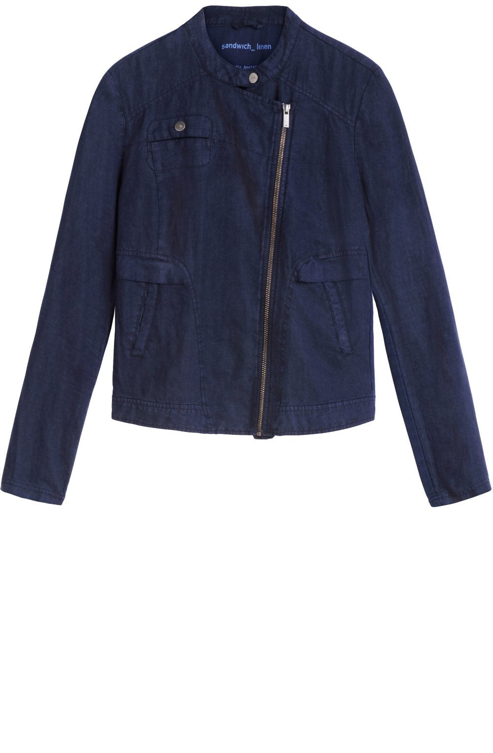 Navy Linen Jacket