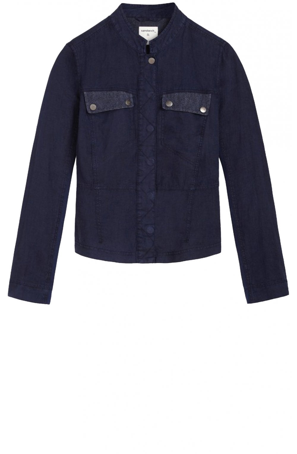 Navy Linen Jacket