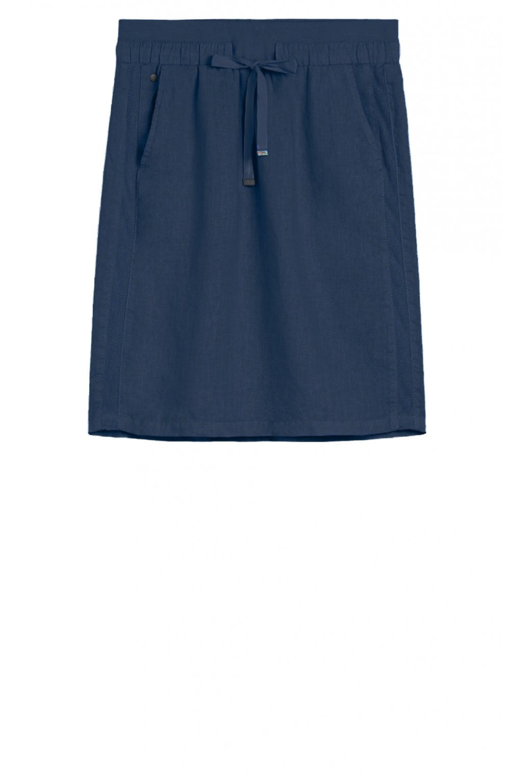 Navy Linen Skirt