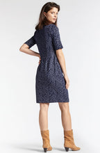 Navy Patterned Dress