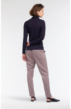 Navy Roll Neck Jersey Top