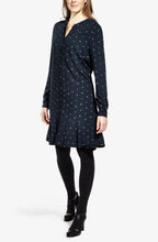 Navy Spot Print Shirt Dress