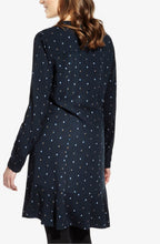 Navy Spot Print Shirt Dress