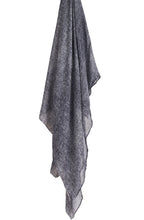 Navy Striped Effect Scarf