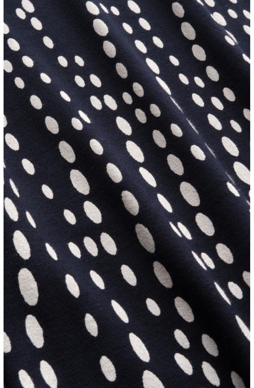 Navy & White Spot Print Dress