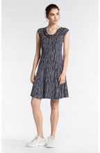 Navy & White Spot Print Dress