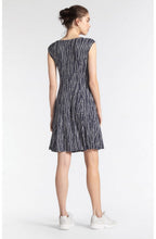 Navy & White Spot Print Dress