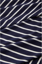 Navy & White Striped Dress