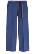 Navy Wide Leg Trousers