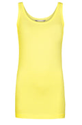 Neon yellow stretch cotton vest