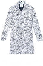 Night Sky And White Tiger Print Long Jacket